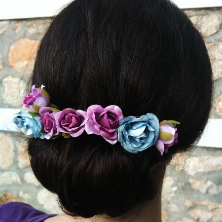 Peineta de flores DIY. Adornos para el pelo. wedding. Bodas.